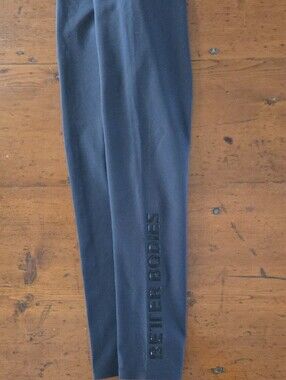 BETTER BODIES Black Sleek Joggers 7/8, Size S